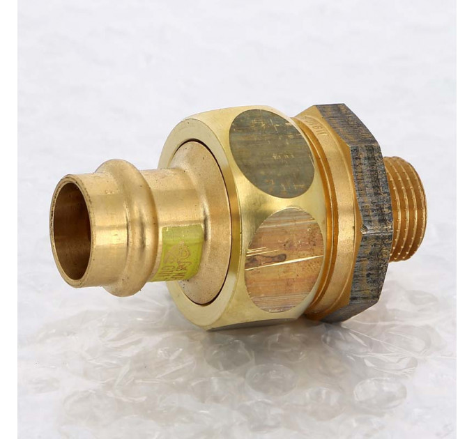 Муфта разъемная пресс-Н плоская прокладка бронза Profipress G VIEGA 18x1/2"