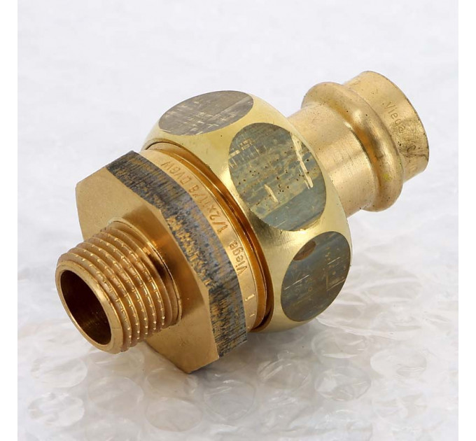 Муфта разъемная пресс-Н плоская прокладка бронза Profipress G VIEGA 18x1/2"