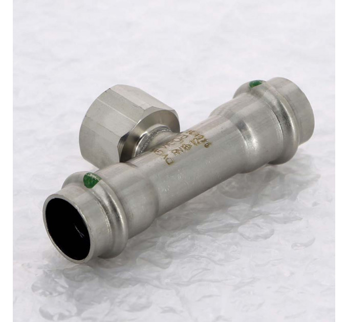 Тройник пресс-В нержавеющая сталь Sanpress Inox VIEGA 18х1/2"х18