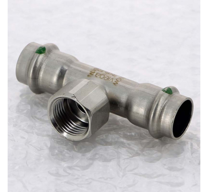 Тройник пресс-В нержавеющая сталь Sanpress Inox VIEGA 18х1/2"х18