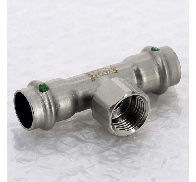Тройник пресс-В нержавеющая сталь Sanpress Inox VIEGA 18х1/2"х18