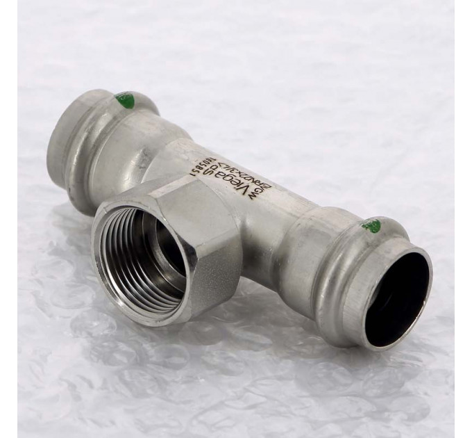 Тройник пресс-В нержавеющая сталь Sanpress Inox VIEGA 22х3/4"х22