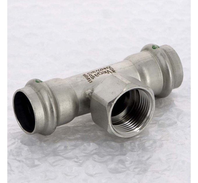 Тройник пресс-В нержавеющая сталь Sanpress Inox VIEGA 22х3/4"х22