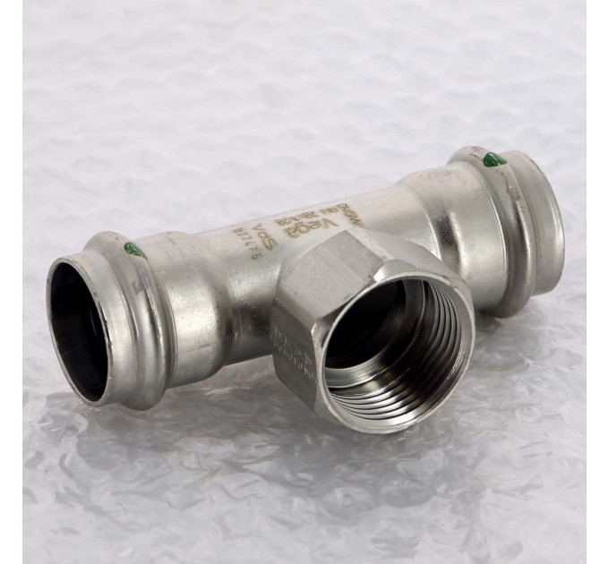 Тройник пресс-В нержавеющая сталь Sanpress Inox VIEGA 28x1"x28