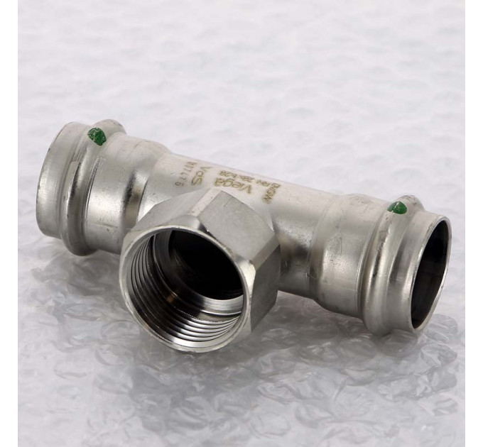 Тройник пресс-В нержавеющая сталь Sanpress Inox VIEGA 28x1"x28