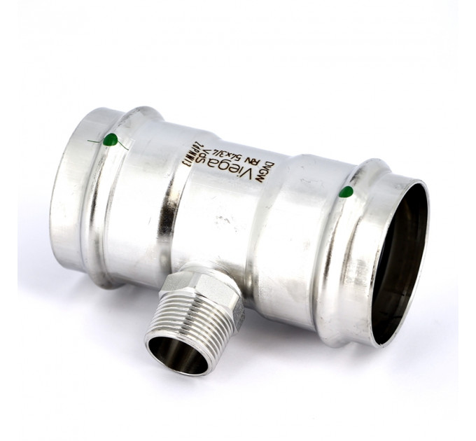 Тройник пресс-Н нержавеющая сталь Sanpress Inox VIEGA 54x3/4"x54