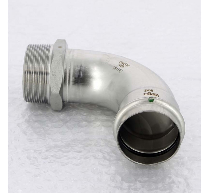 Угол пресс-Н нержавеющая сталь Sanpress Inox VIEGA 54x2