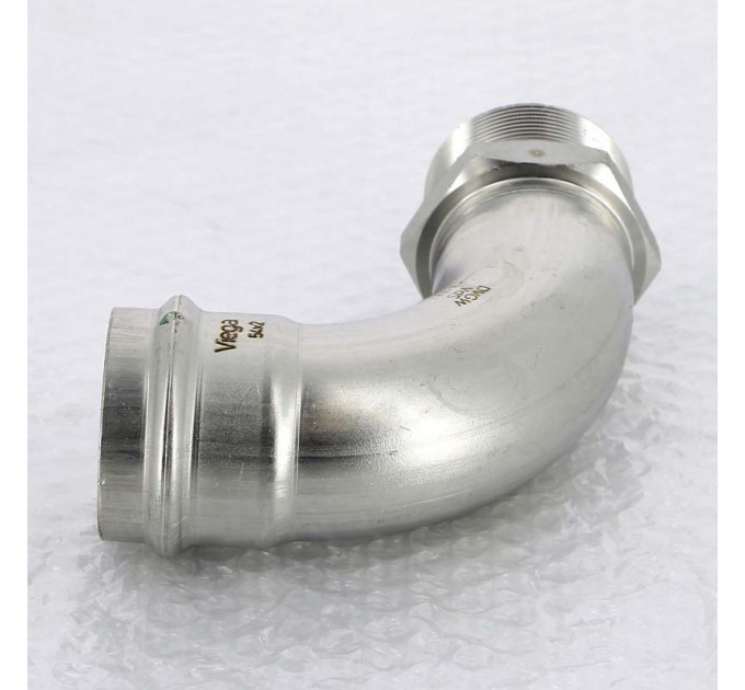 Угол пресс-Н нержавеющая сталь Sanpress Inox VIEGA 54x2