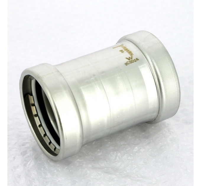 Муфта надвижная Sanpress Inox XL Viega 64,0 нерж.сталь с SC-Contur