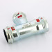 Тройник пресс оцинкованная сталь Prestabo VIEGA 35х28х35