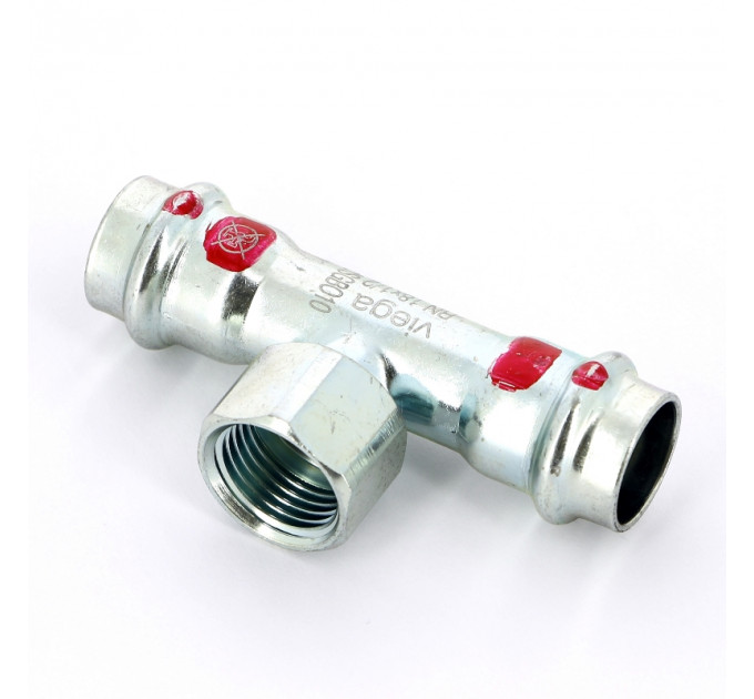 Тройник пресс-В оцинкованная сталь Prestabo VIEGA 18х1/2"х18