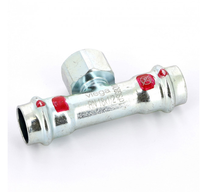 Тройник пресс-В оцинкованная сталь Prestabo VIEGA 18х1/2"х18