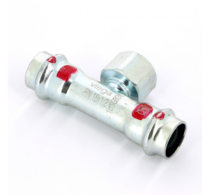 Тройник пресс-В оцинкованная сталь Prestabo VIEGA 18х1/2"х18