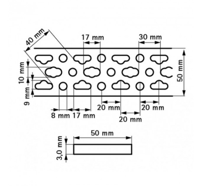Профиль Walraven монтажный 50x3х2000мм BISMAT