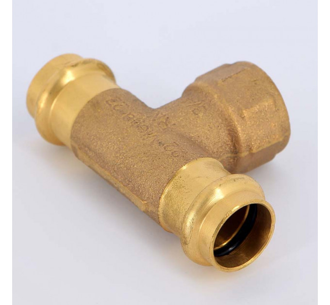 Тройник пресс-Н бронза Sanpress VIEGA 22x3/4"x22