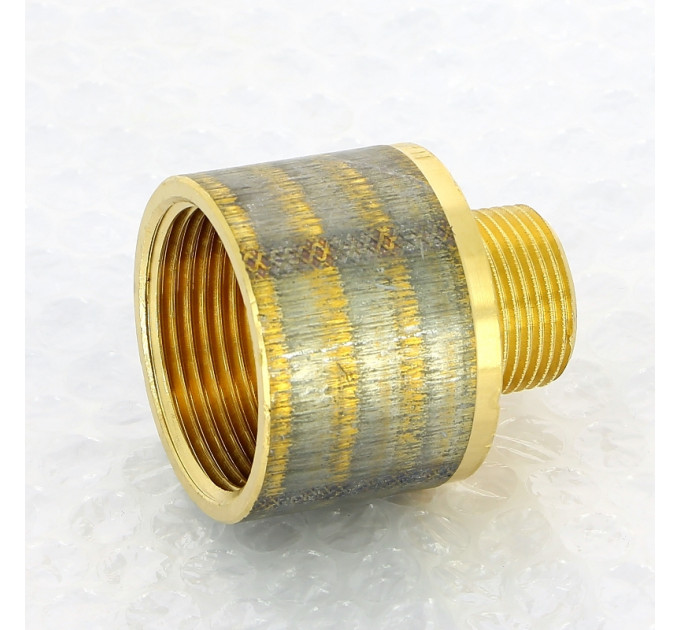 Переходник круглый НВ Viega 3/4"х1"1/4 бронза
