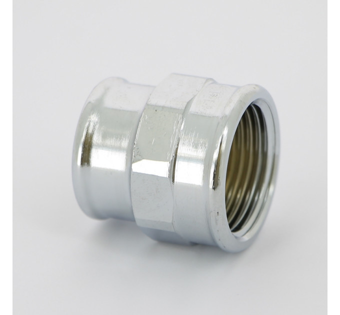 Муфта ВВ бронза Viega 3/4"х1/2" хромированная