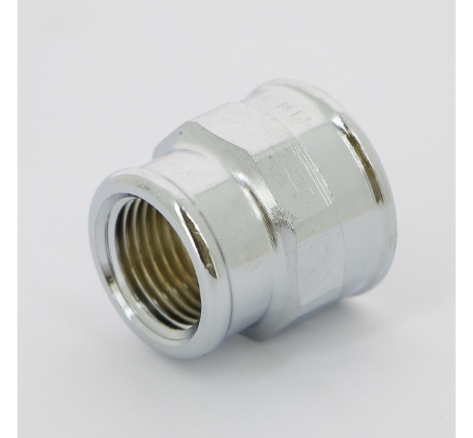 Муфта ВВ бронза Viega 3/4"х1/2" хромированная