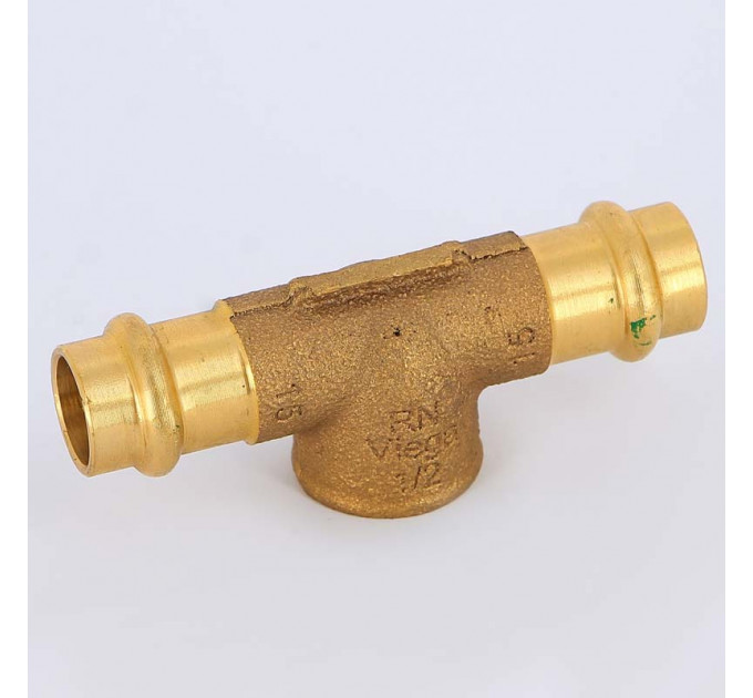 Тройник пресс-В бронза Sanpress VIEGA 15х1/2"х15