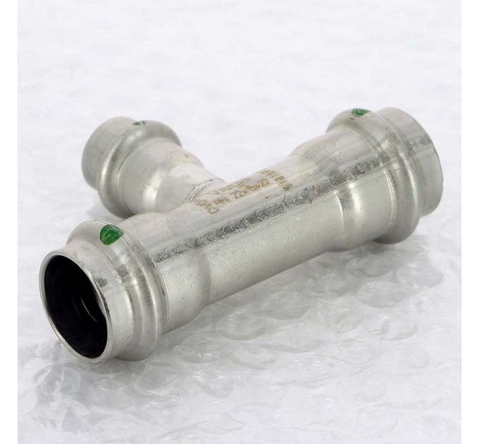 Тройник пресс нержавеющая сталь Sanpress Inox VIEGA 22х15х22