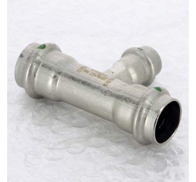 Тройник пресс нержавеющая сталь Sanpress Inox VIEGA 22х15х22