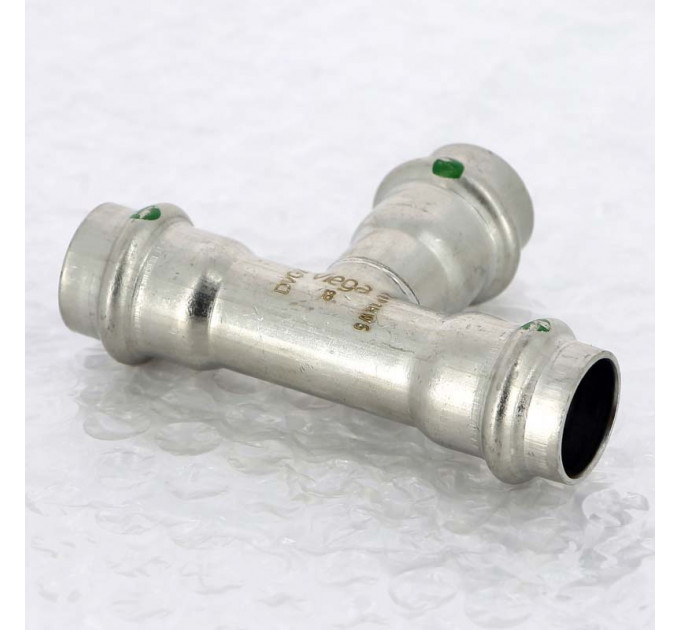 Тройник пресс нержавеющая сталь Sanpress Inox VIEGA 18