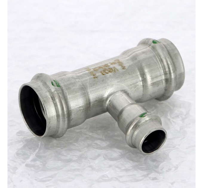 Тройник пресс нержавеющая сталь Sanpress Inox VIEGA 28х15х28