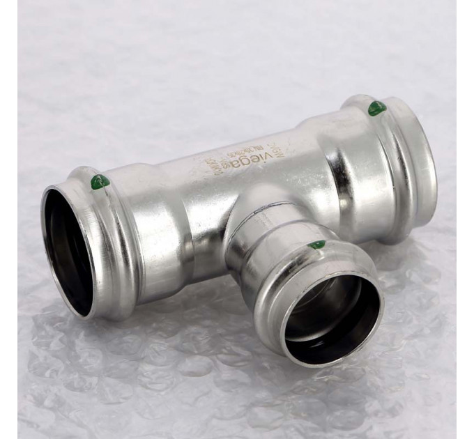Тройник пресс нержавеющая сталь Sanpress Inox VIEGA 35x28x35