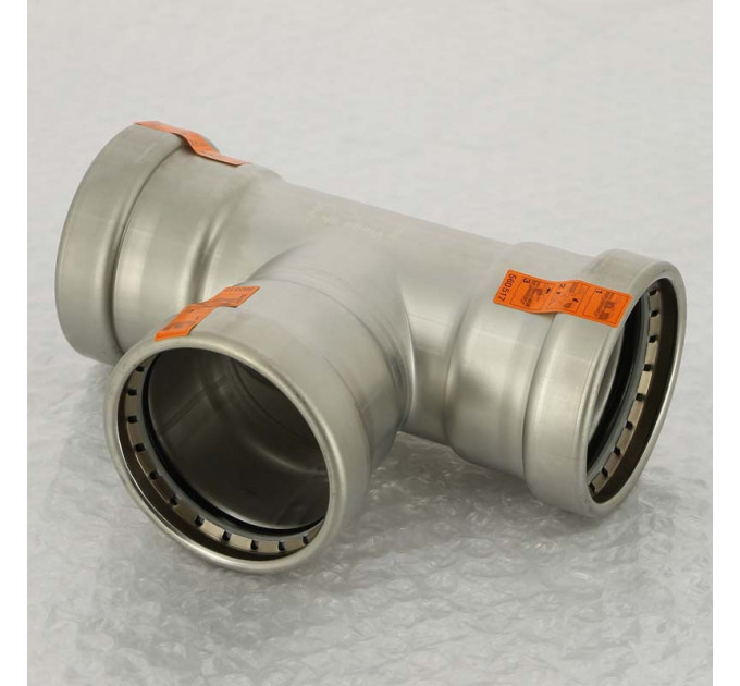 Тройник пресс нержавеющая сталь Sanpress Inox VIEGA 64