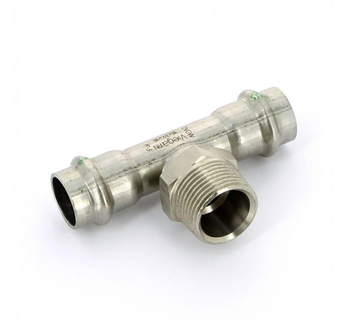 Тройник пресс-Н нержавеющая сталь Sanpress Inox VIEGA 18х3/4"х18