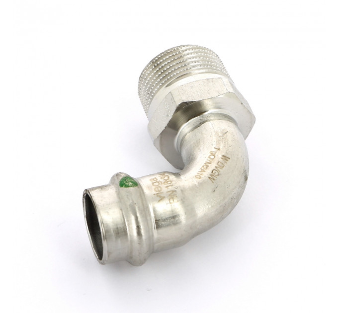 Угол пресс-Н нержавеющая сталь Sanpress Inox VIEGA 18x3/4"