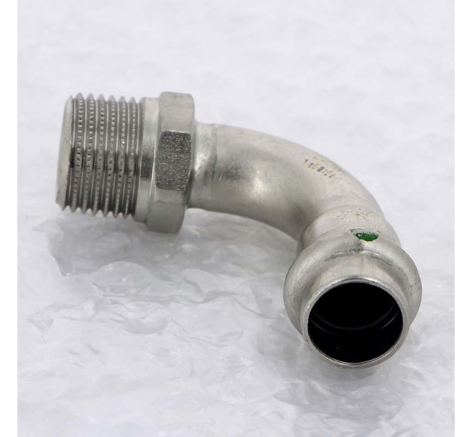 Угол пресс-Н нержавеющая сталь Sanpress Inox VIEGA 15x1/2"
