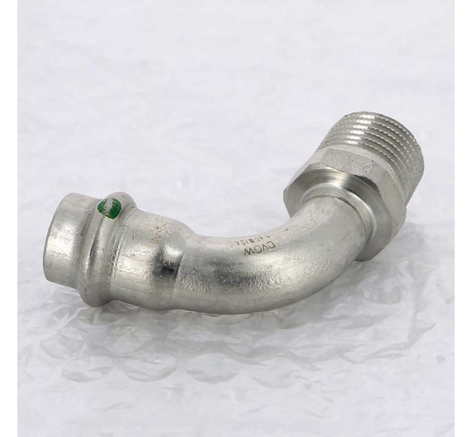 Угол пресс-Н нержавеющая сталь Sanpress Inox VIEGA 15x1/2"