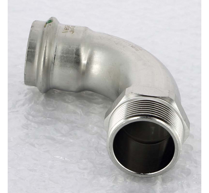 Угол пресс-Н нержавеющая сталь Sanpress Inox VIEGA 42x1"1/2