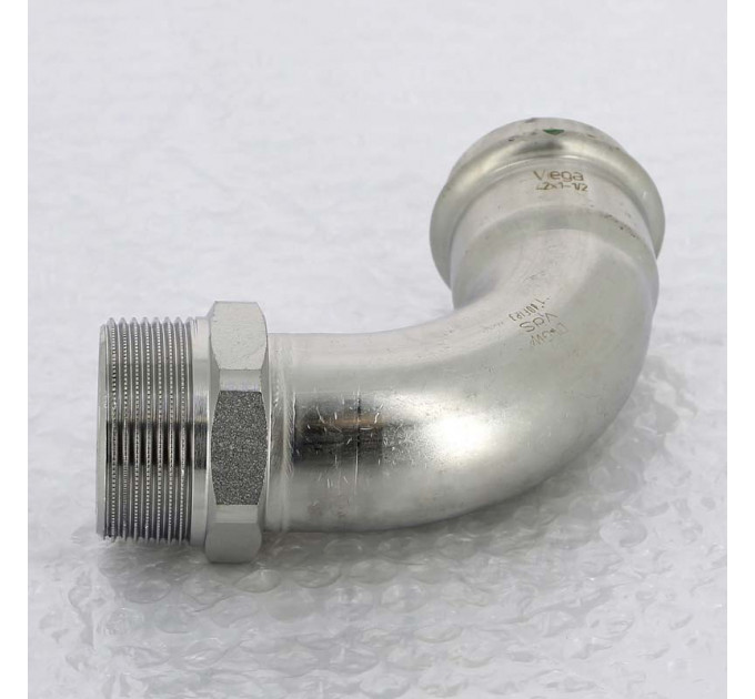 Угол пресс-Н нержавеющая сталь Sanpress Inox VIEGA 42x1"1/2