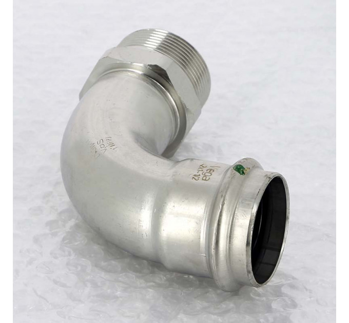 Угол пресс-Н нержавеющая сталь Sanpress Inox VIEGA 42x1"1/2