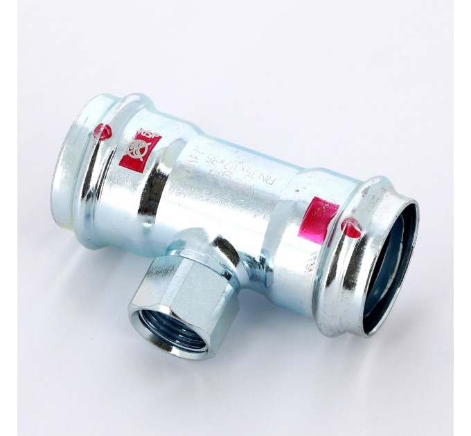 Тройник пресс-В оцинкованная сталь Prestabo VIEGA 35х1/2"х35