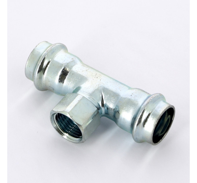 Тройник пресс-В оцинкованная сталь Prestabo VIEGA 22х1/2"х22