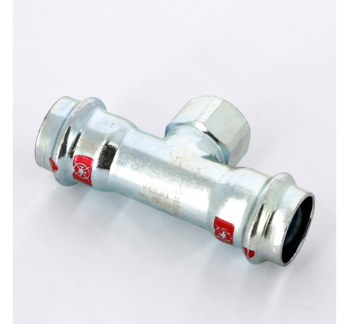 Тройник пресс-В оцинкованная сталь Prestabo VIEGA 22х1/2"х22