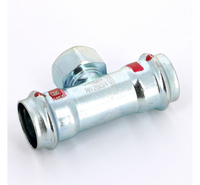 Тройник пресс-В оцинкованная сталь Prestabo VIEGA 28х3/4"х28
