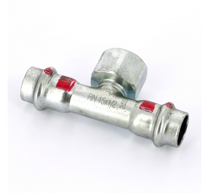 Тройник пресс-В оцинкованная сталь Prestabo VIEGA 15х1/2"х15