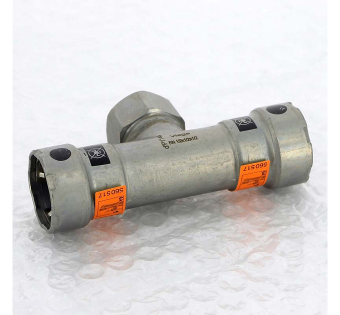 Тройник пресс-В оцинкованная сталь Megapress VIEGA 1/2"x1/2"x1/2"