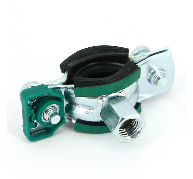 Хомут для труб KSB2 Walraven M8/М10 1/2" (20-23 мм) 2-х винт. с уплотн. epdm, быстрый замок