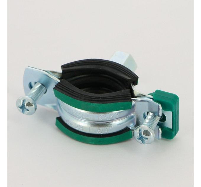 Хомут для труб KSB2 Walraven M8/М10 3/4" (25-28 мм) 2-х винт. с уплотн. epdm, быстрый замок