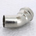 Угол-вставка пресс 45 град. нержавеющая сталь Sanpress Inox VIEGA 35