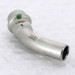 Угол-вставка пресс 45 град. нержавеющая сталь Sanpress Inox VIEGA 15