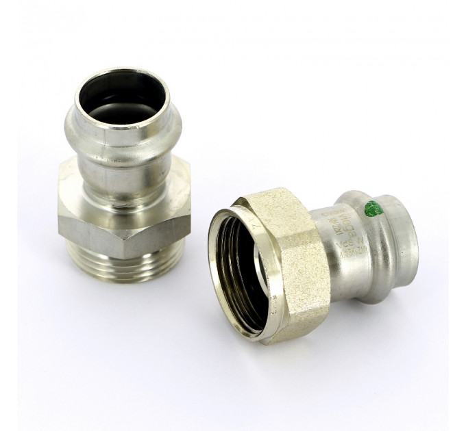 Соединительный элемент Sanpress Inox с SC-Contur VIEGA резьбовой