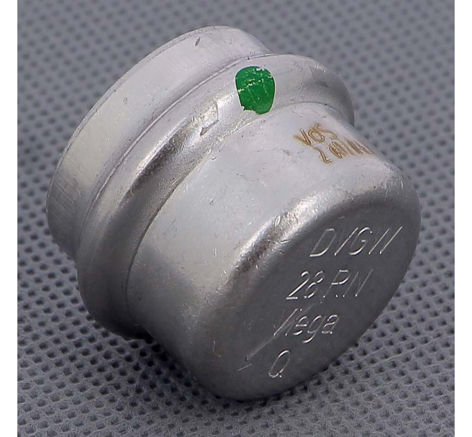 Заглушка пресс нержавеющая сталь Sanpress Inox VIEGA 28
