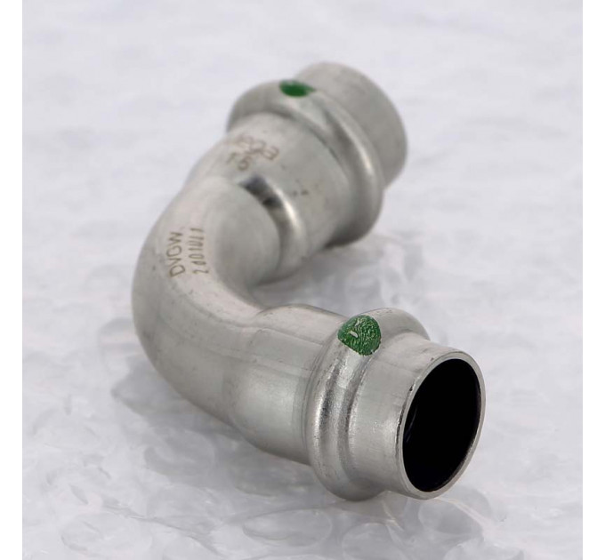 Угол пресс нержавеющая сталь Sanpress Inox VIEGA 15