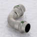 Угол пресс нержавеющая сталь Sanpress Inox VIEGA 15